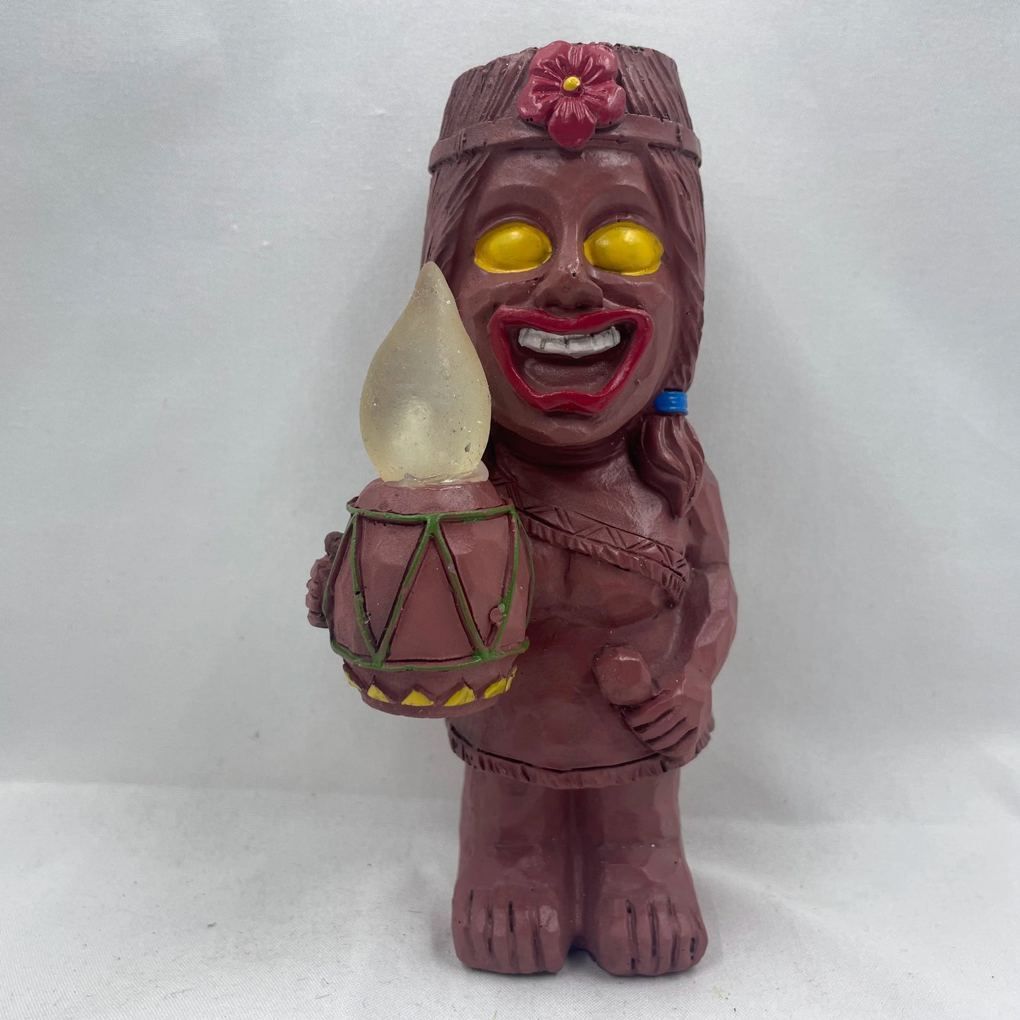 Tiki Tropical - Solar Light and Statue
