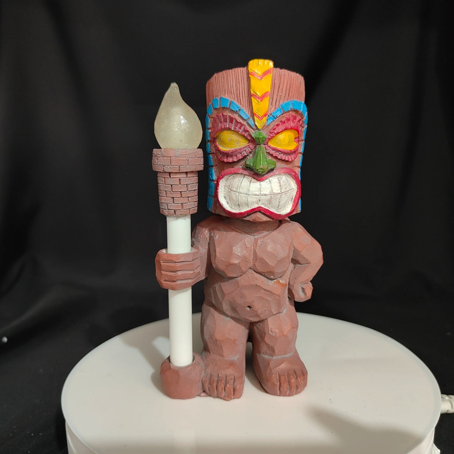 Tiki Tropical - Solar Light and Statue