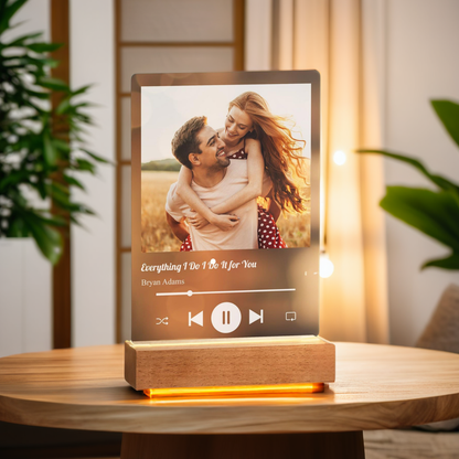 Memory Melody – Personalised Music Photo Plaque
