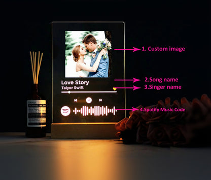 Memory Melody – Personalised Music Photo Plaque