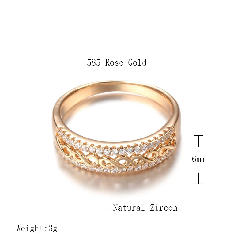 Infinite Rose Gold Ring