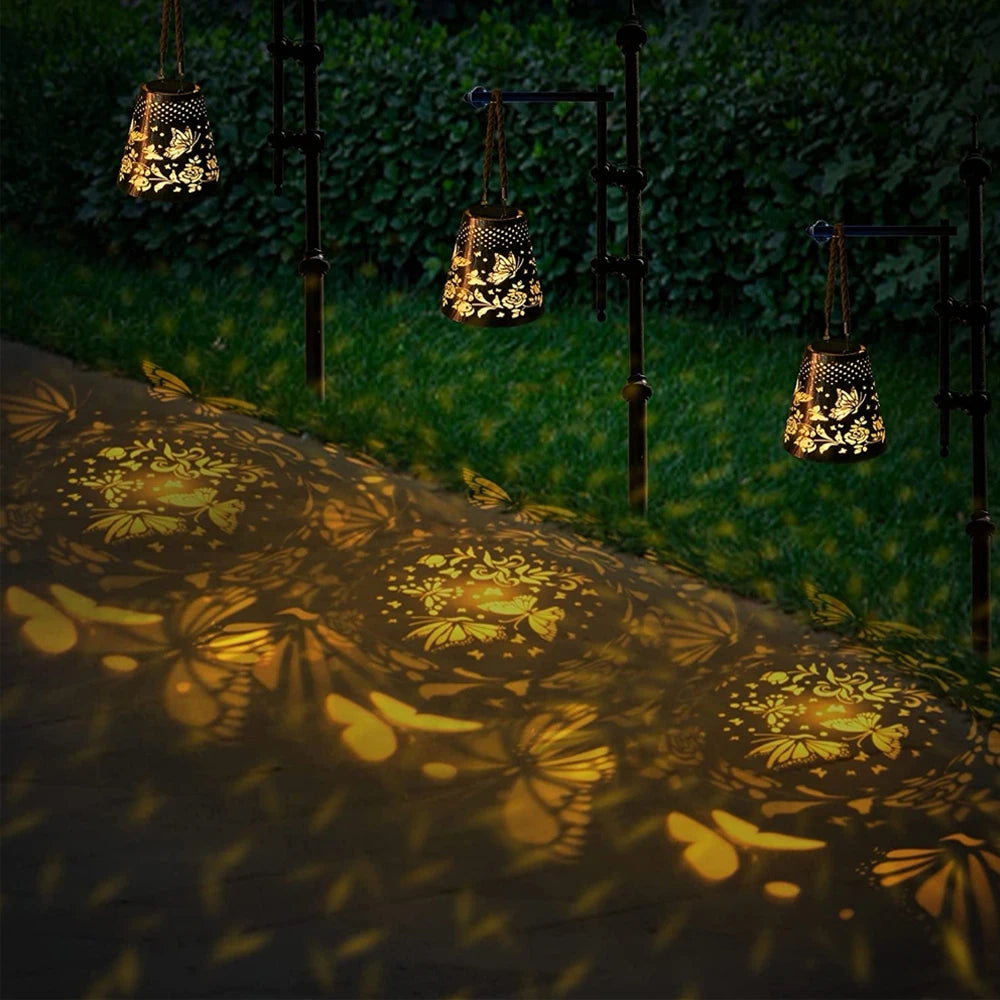 Butterfly Glow - Solar Lantern Butterfly Projection Lamp