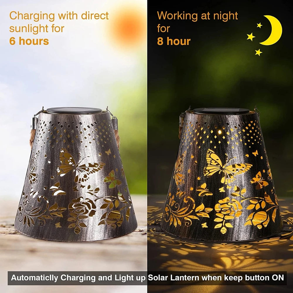 Butterfly Glow - Solar Lantern Butterfly Projection Lamp