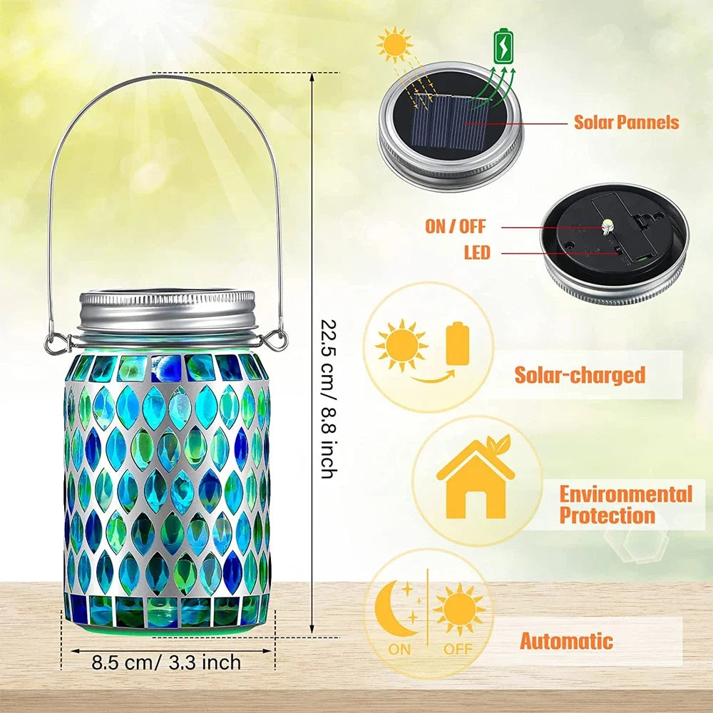 Mosaic Solar Lantern