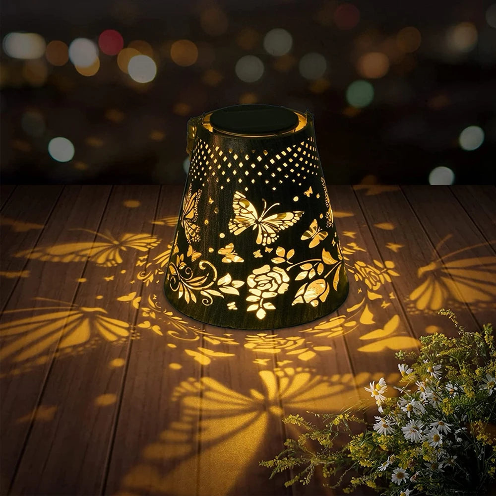 Butterfly Glow - Solar Lantern Butterfly Projection Lamp