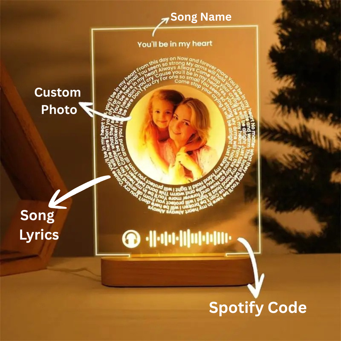 Memory Melody – Personalised Music Photo Plaque